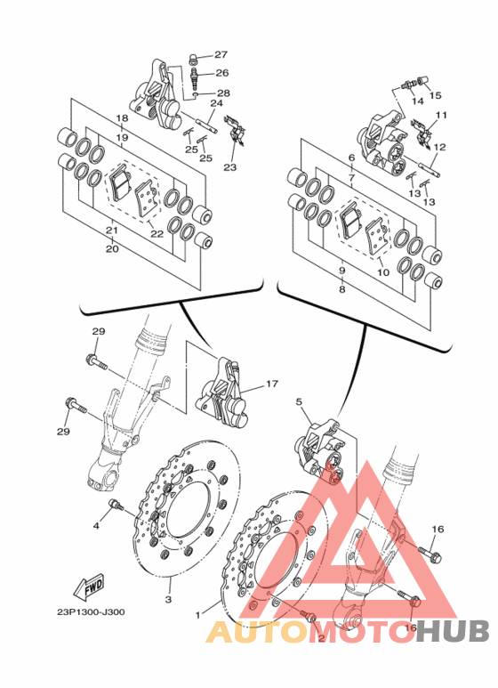 Передний суппорт