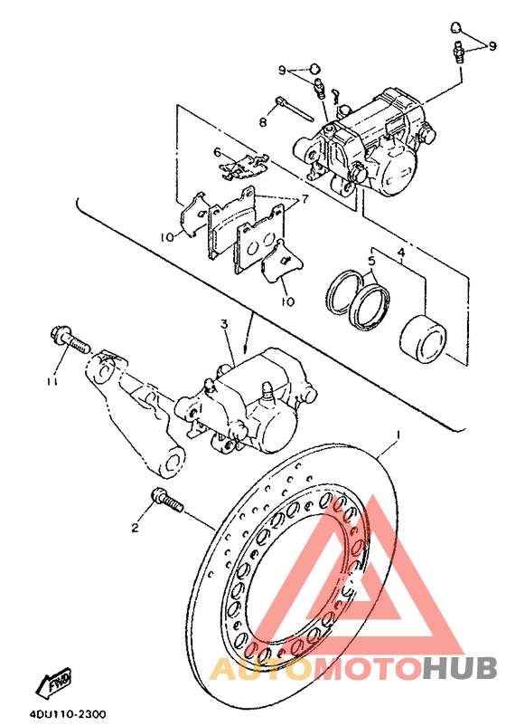 Задний суппорт