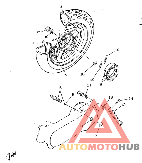 Переднее колесо