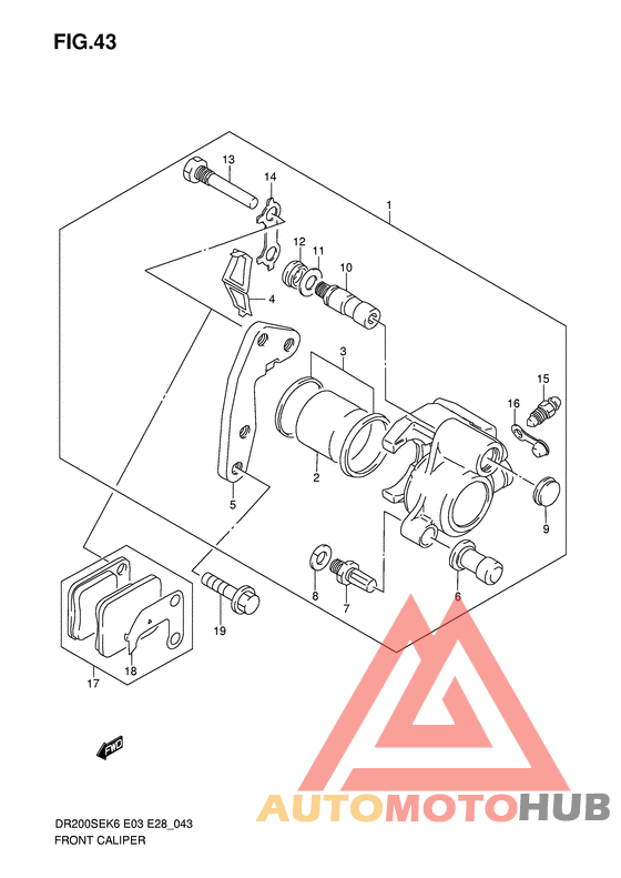 Передний суппорт