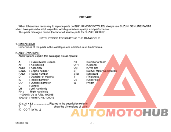 Catalog preface