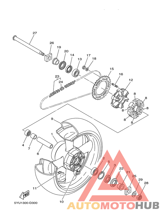 Переднее колесо