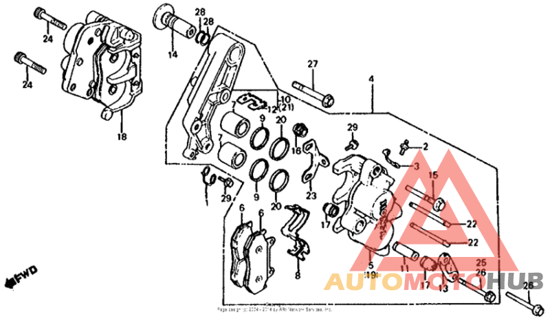 Передний суппорт