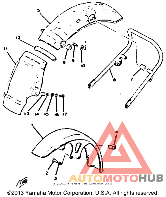 Front fender -rear fender