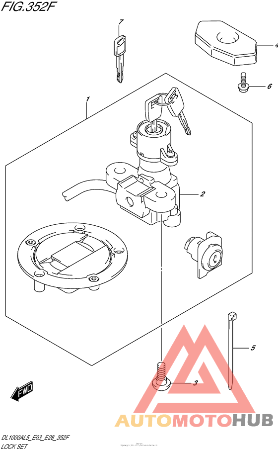 Lock Set (Dl1000Al5 E33)