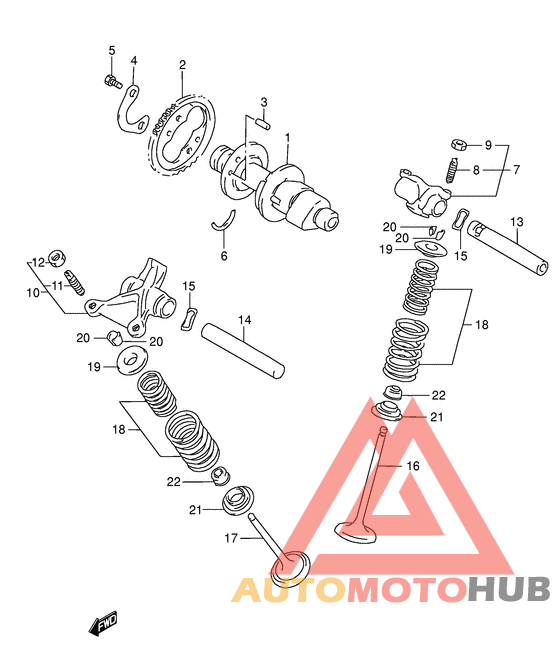 Распределительный вал-клапаны