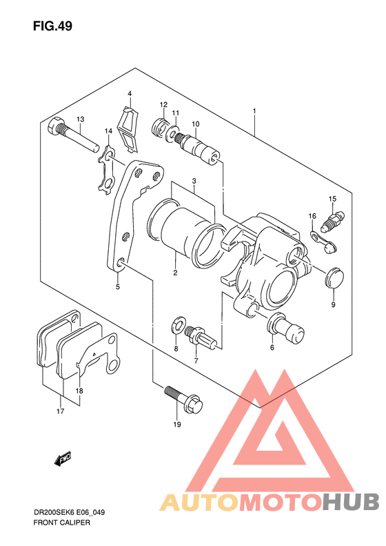 Передний суппорт