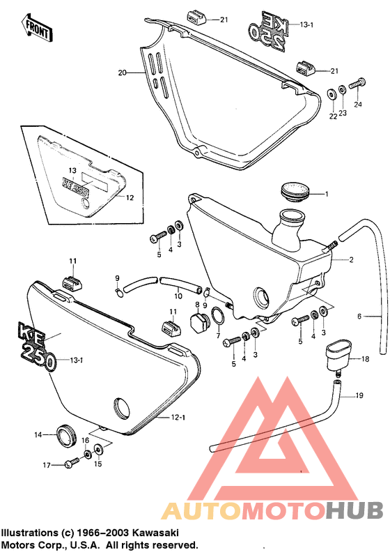 Side covers/oil tank