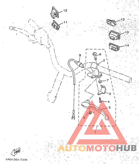 Handle switch. lever