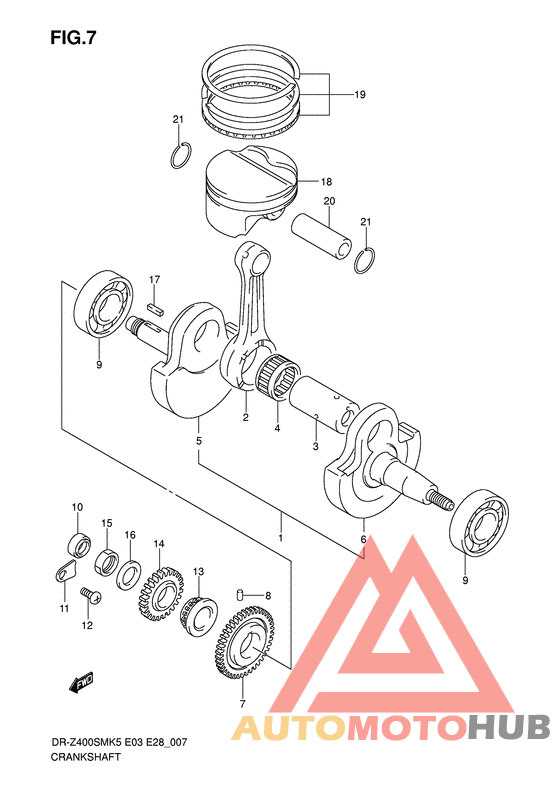 Вал коленчатый