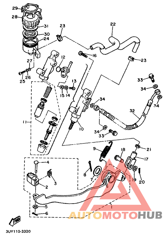 Задний торм цилиндр