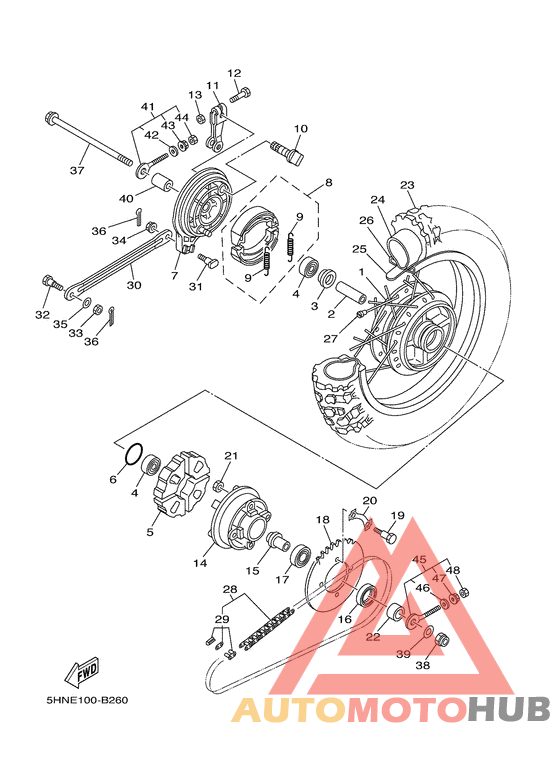 Переднее колесо
