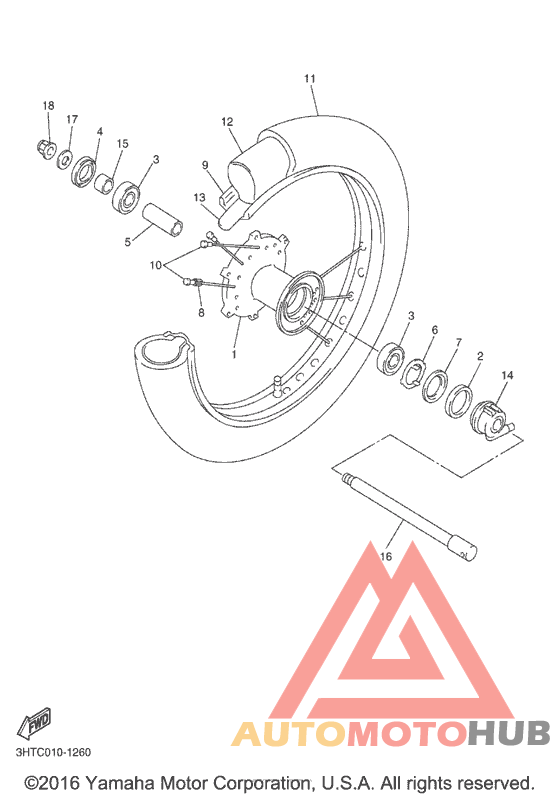 Переднее колесо