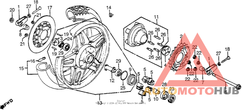 Переднее колесо