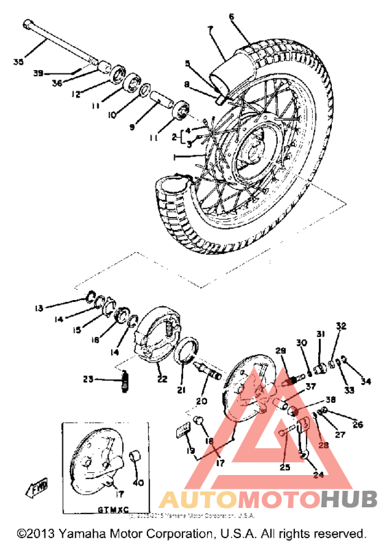 Переднее колесо