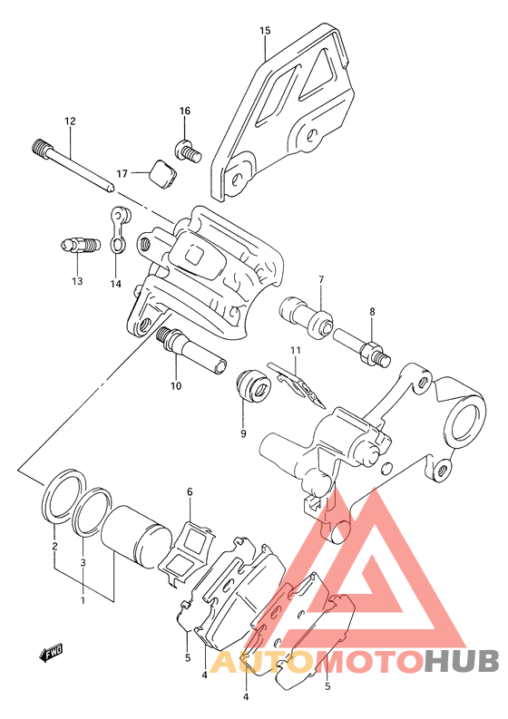 Задний суппорт