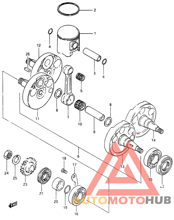Вал коленчатый