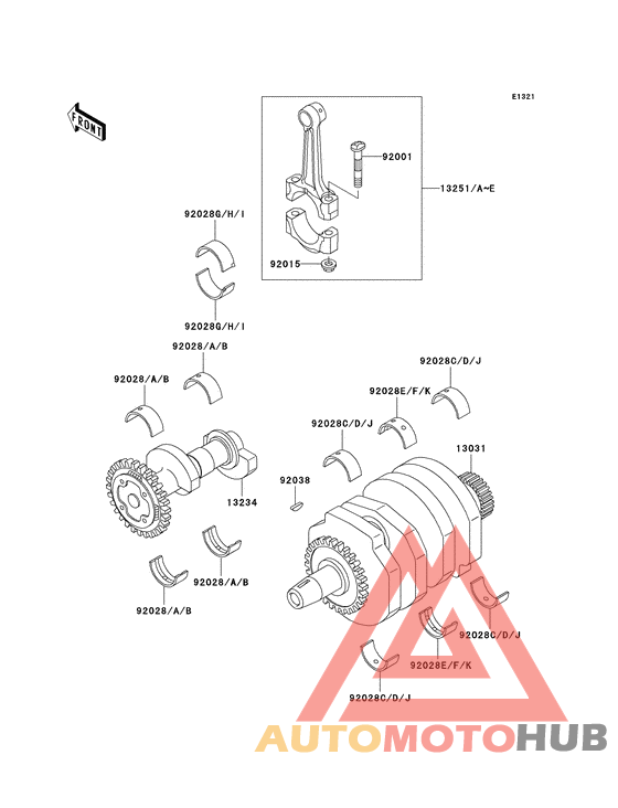 Вал коленчатый
