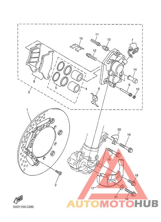 Передний суппорт