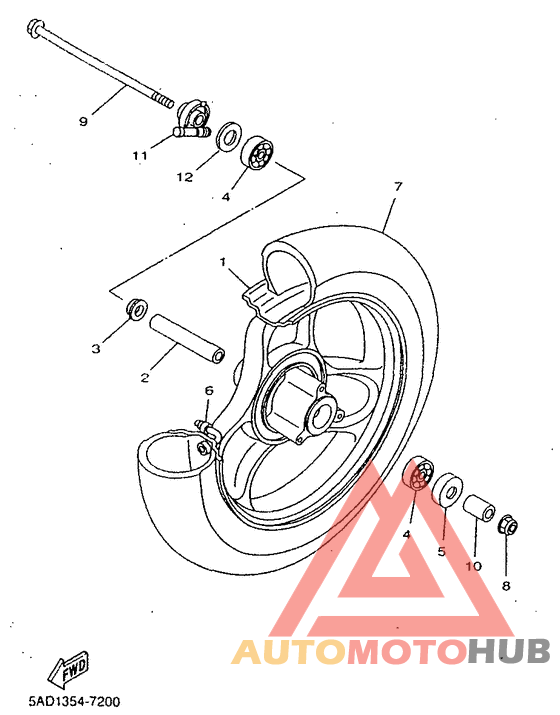 Переднее колесо