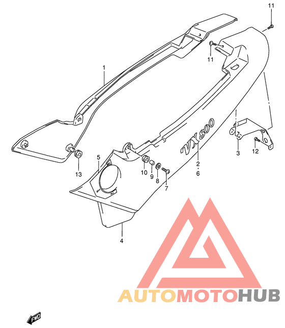 Обтекатель задний