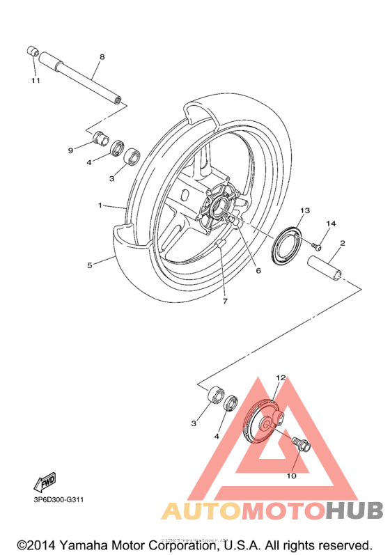 Переднее колесо
