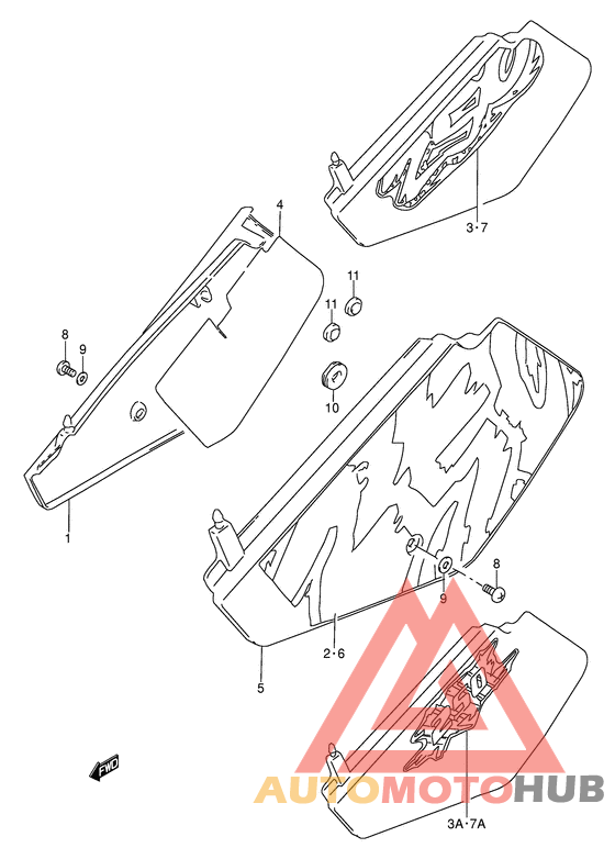 Обтекатель задний
