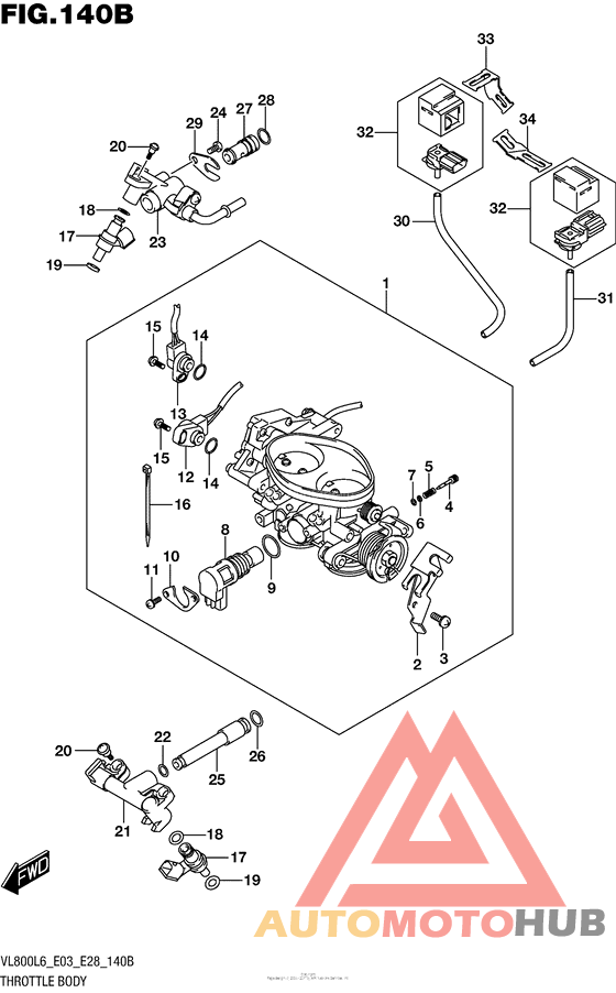 Throttle Body (Vl800L6 E28)
