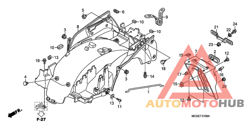 Заднее крыло