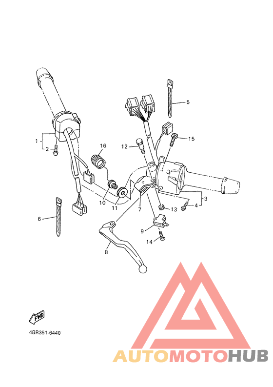 Handle switch. lever