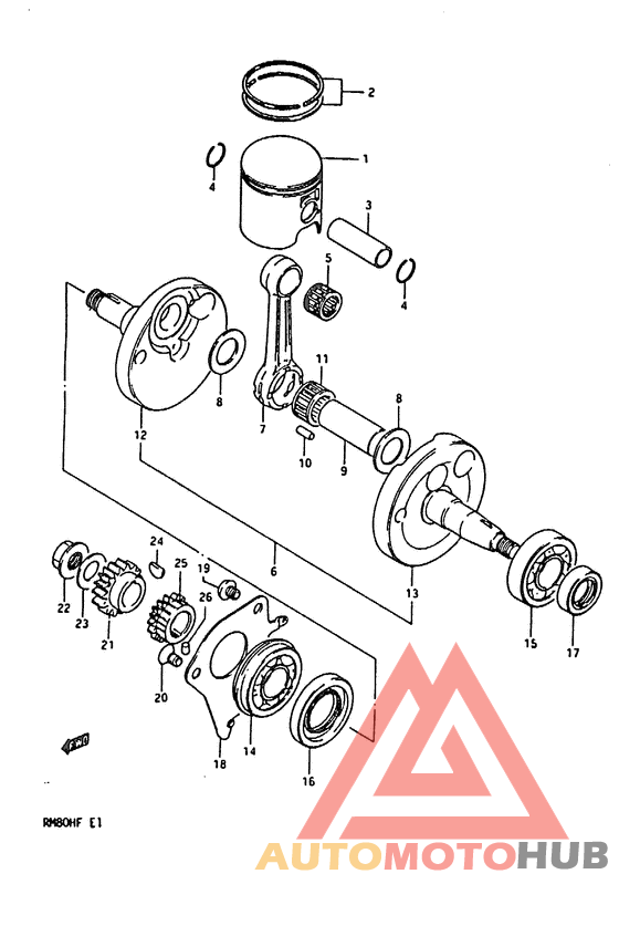Вал коленчатый