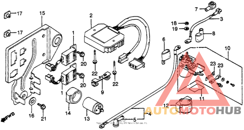 Rectifier plate + spark unit