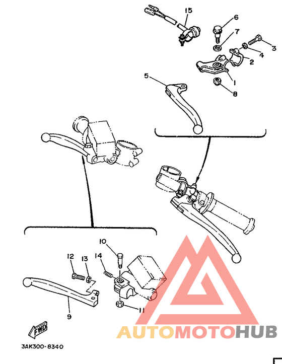 Handle switch. lever