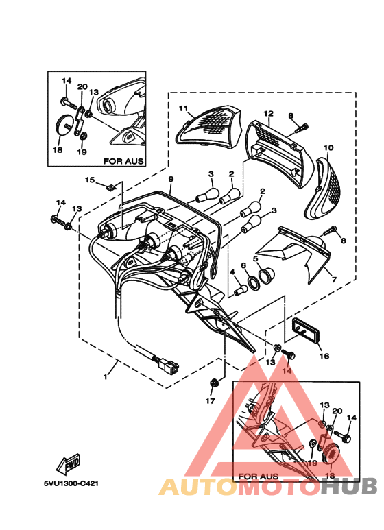 Taillight unit ass`y