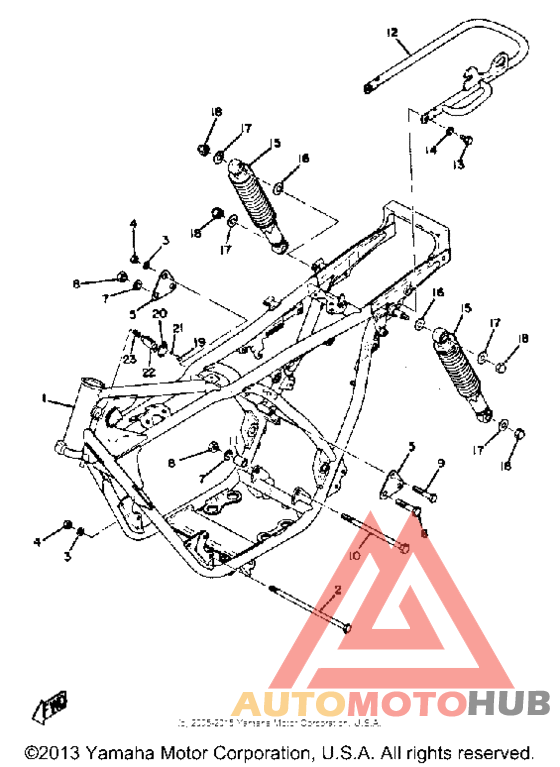 Frame - rear cushion