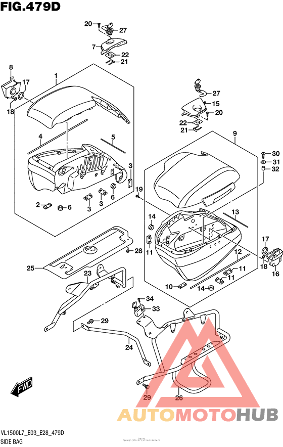 Side Bag (Vl1500Tl7 E33)