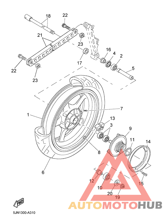 Переднее колесо