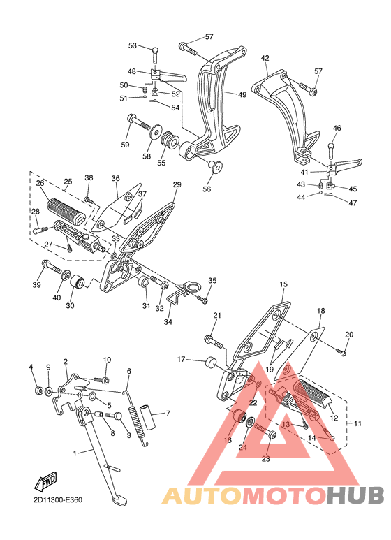 Support & repose pied