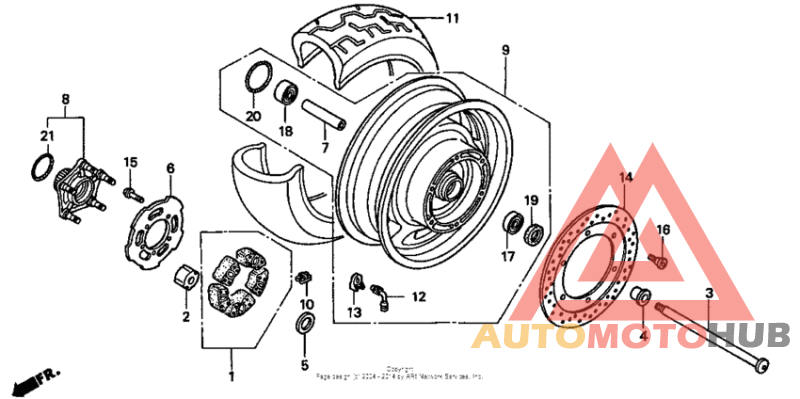 Переднее колесо