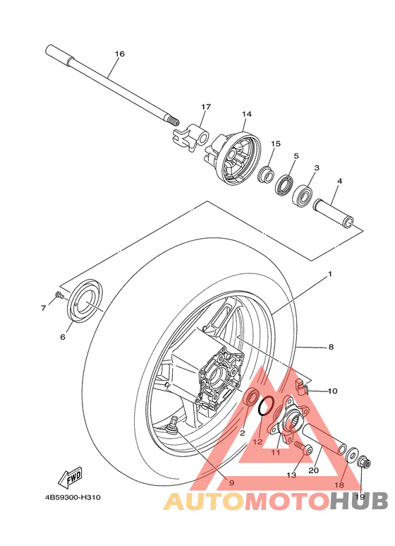 Переднее колесо