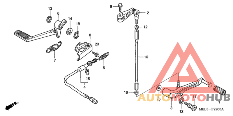 Brake pedal assy
