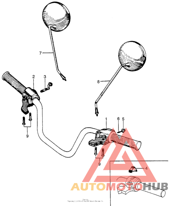 Horn + turn signal switch