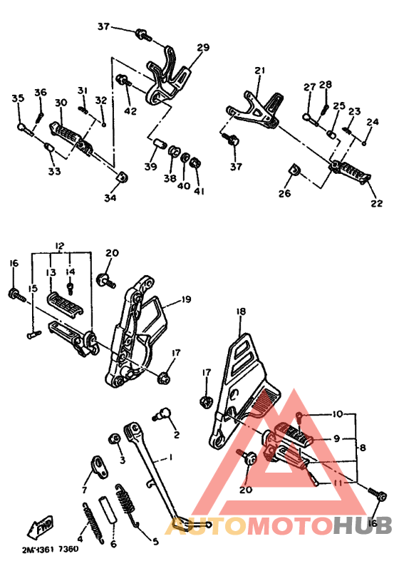 Support & repose pied