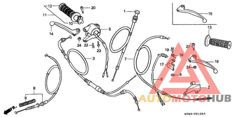 Handle lever/cable/switch