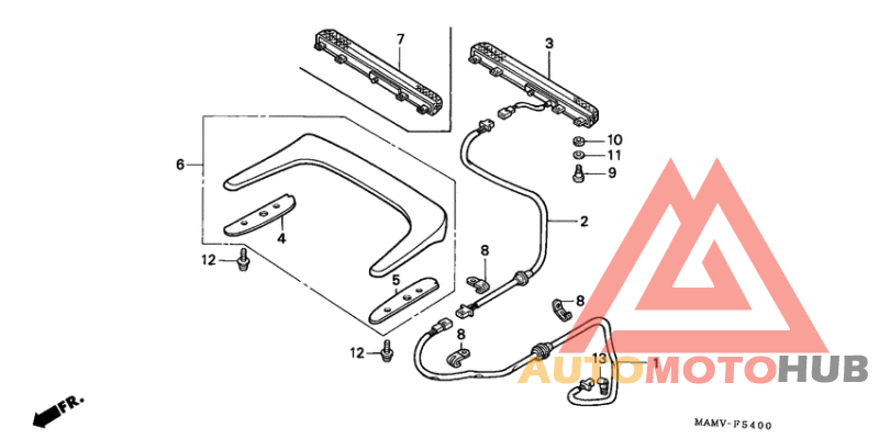 High mount stop light