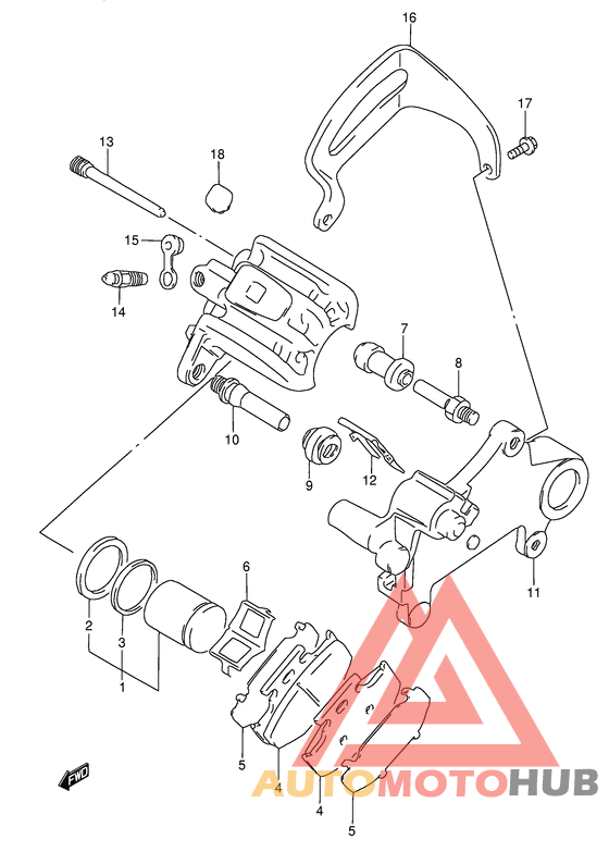 Задний суппорт