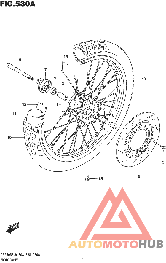 Переднее колесо