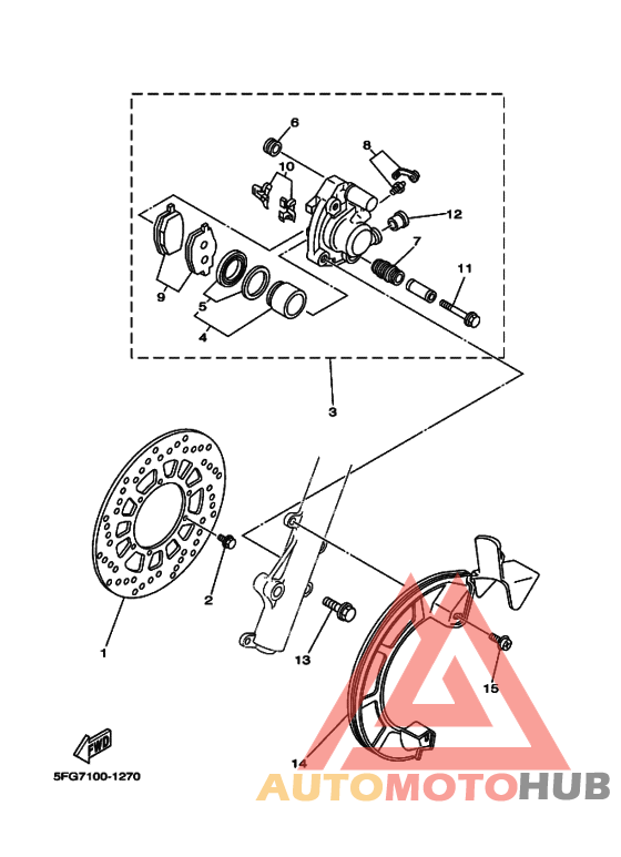 Передний суппорт