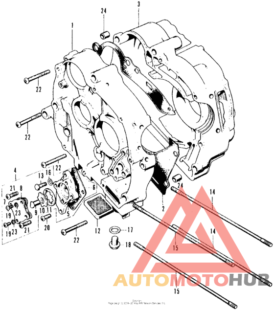 Crankcase + oil pump