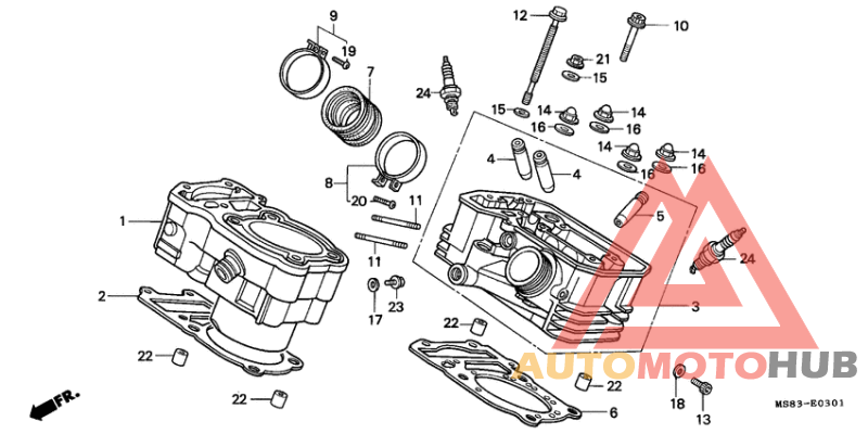 Cylinder/cylinder head
